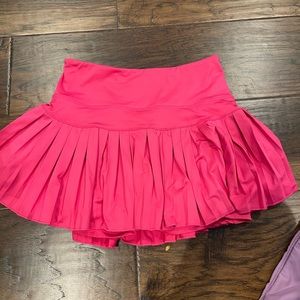 Hot pink gold hinge skirt XS